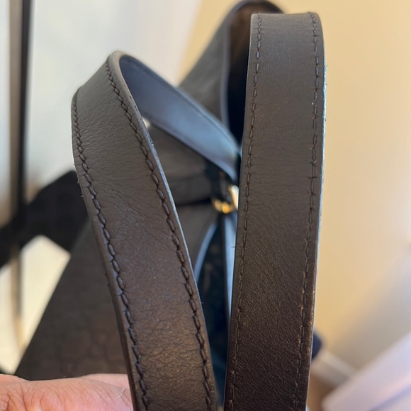 Gucci Guccissima Leather Metallic Chocolate Brown Tote Bag - Picture 6 of 16